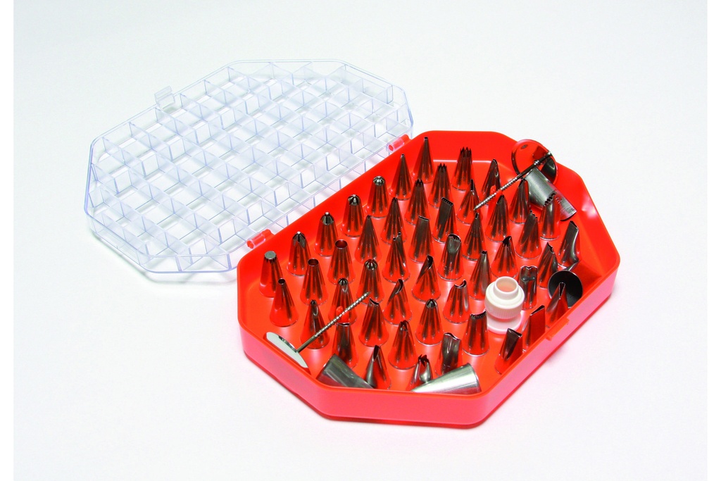 Spritztüllen-Set aus Edelstahl, 55-teilig