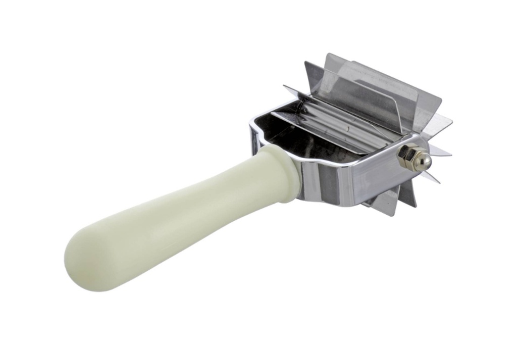 Strudelwalze aus Edelstahl, 65 mm