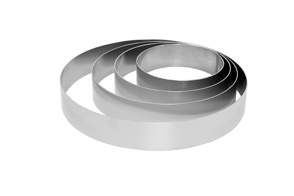 [156014] Tortenring-Set aus Aluminium, Höhe 60 mm, 4-teilig