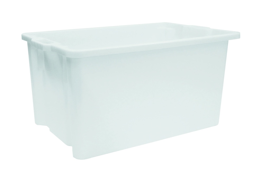 [202220] Stapelbehälter aus HDPE, 740 x 460 x 360 mm, weiß