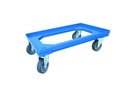 Transporttrolley aus ABS, 610 x 410 x 180 mm, blau
