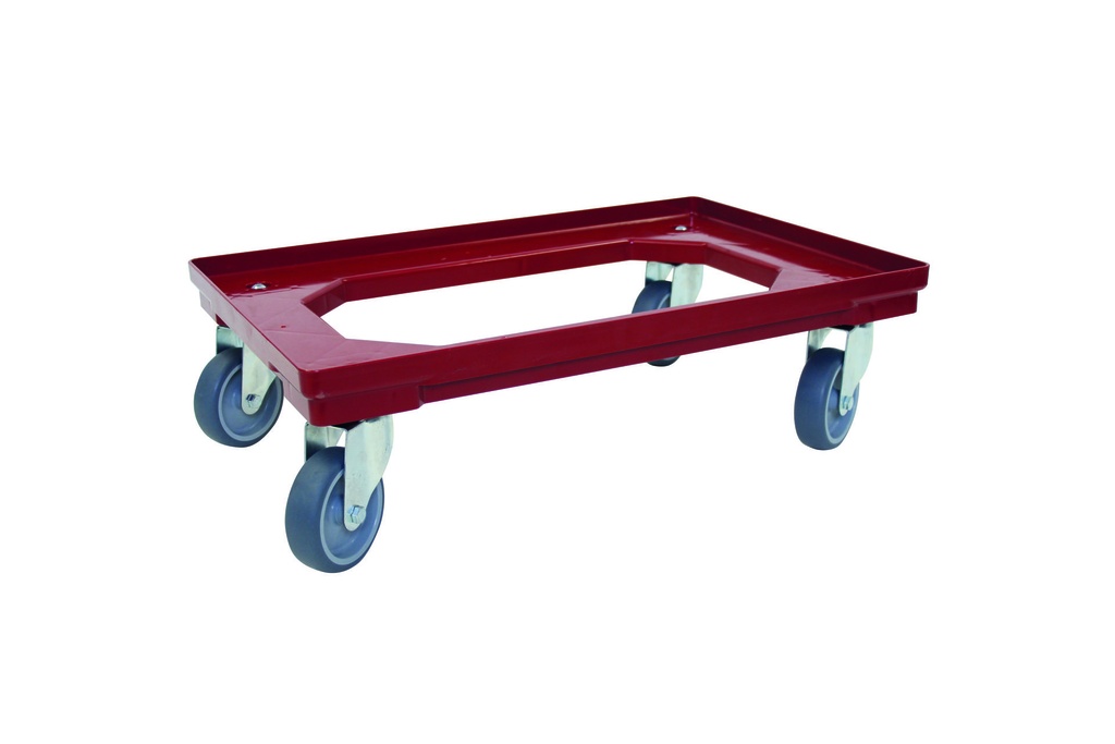 [202099] Transporttrolley aus ABS, 610 x 410 x 180 mm, rot