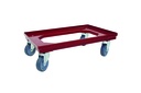Transporttrolley aus ABS, 610 x 410 x 180 mm, rot