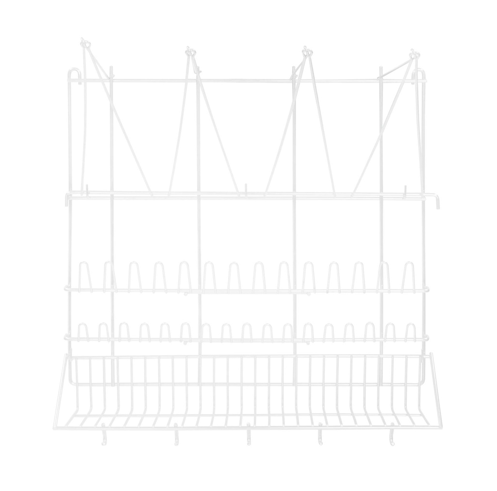 [157000] Spritzbeutel-Wandaufhänger aus Metall, 500 mm, weiß