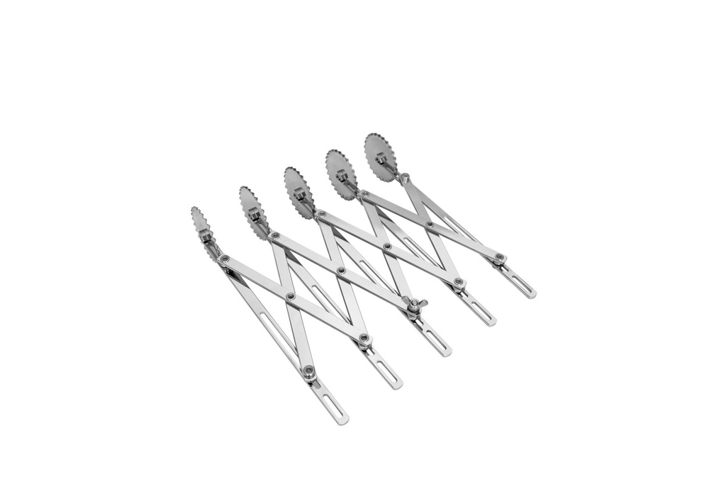 [153110] Teigschneider aus Edelstahl, 5 Rädchen gezackt