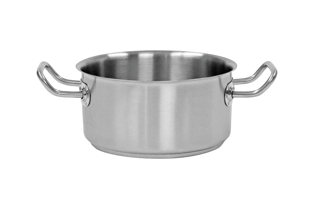 Bratentopf aus Edelstahl, Ø 240 mm, Höhe 100 mm