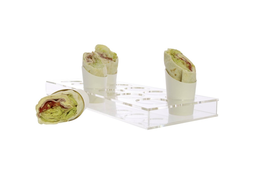 Wrap-Halter aus Acryl, 560 x 195 x 50 mm