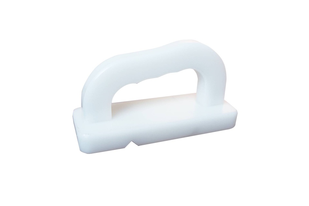 [228130] Schneidebretthobel aus Hochdruck-Polyethylen, 160 x 60 mm, weiß