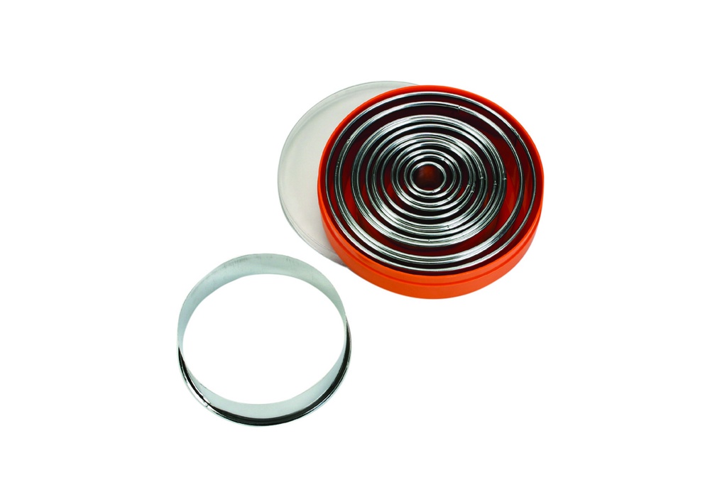 Ausstechersatz rund, glatt, 16 Stück