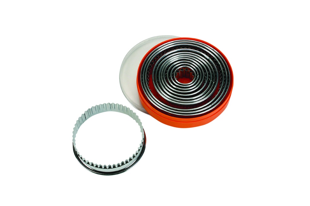 [199503] Ausstechersatz rund gezackt aus Edelstahl