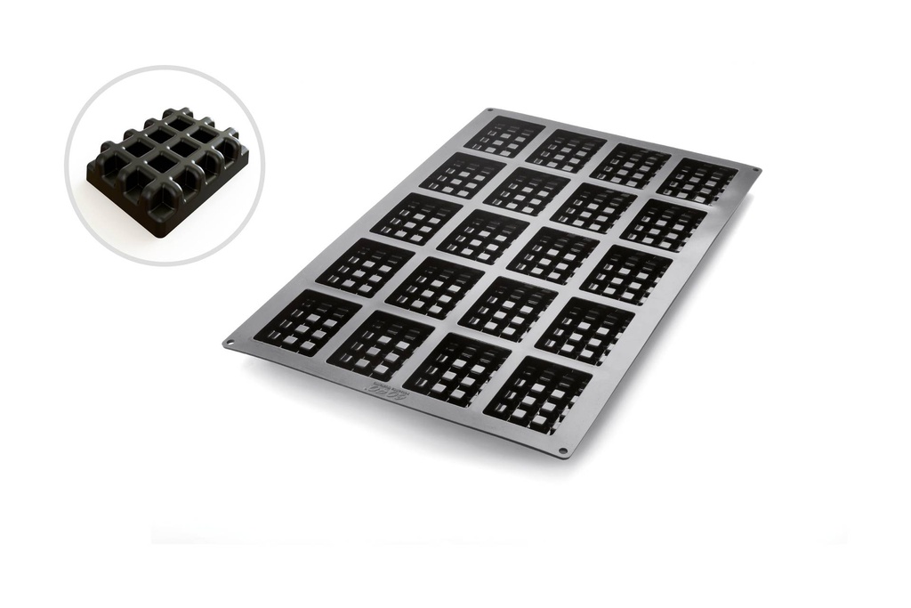 [115336] Silikonbackform - Waffel, 600 x 400 mm