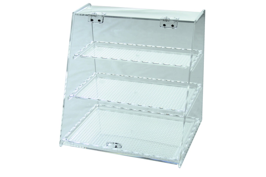 Thekenaufsteller aus Acryl, 340 x 250 x 340 mm