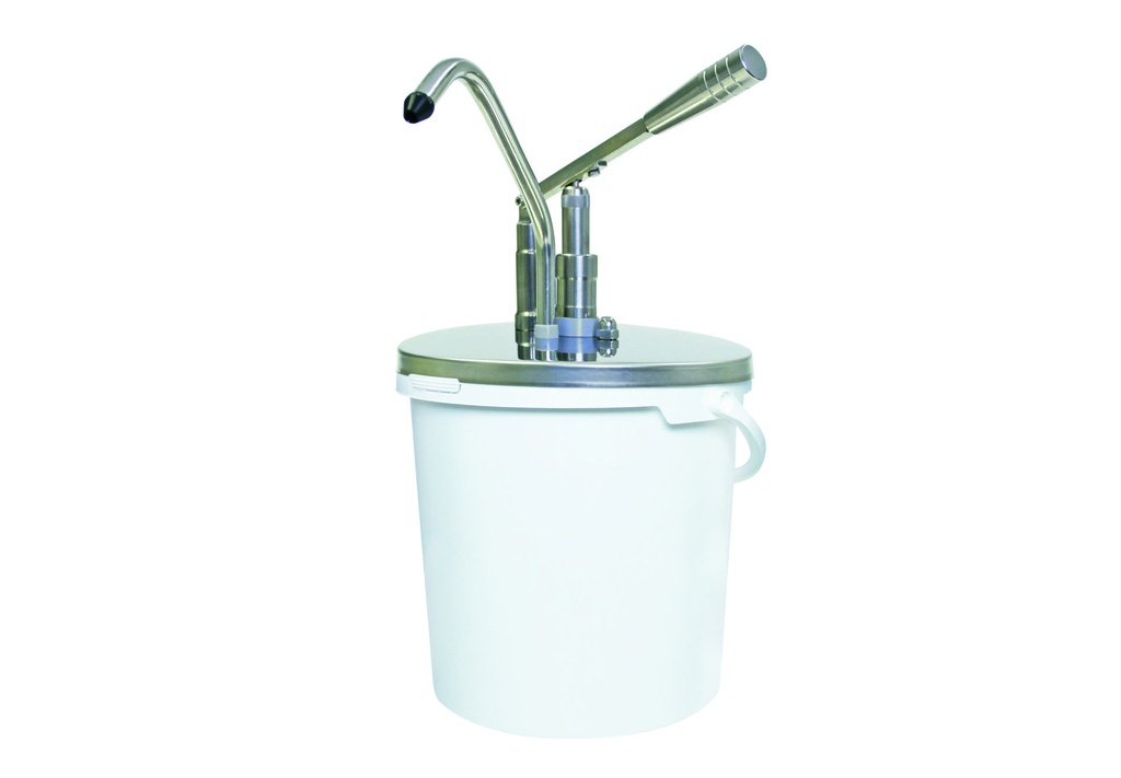 Hebel Dosierspender aus Edelstahl, 440 mm, 10 Liter