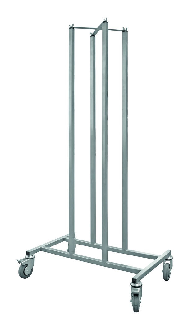 Wagen für Fahrgestelle & Tortenringe aus Edelstahl, 750 x 470 x 1503 mm