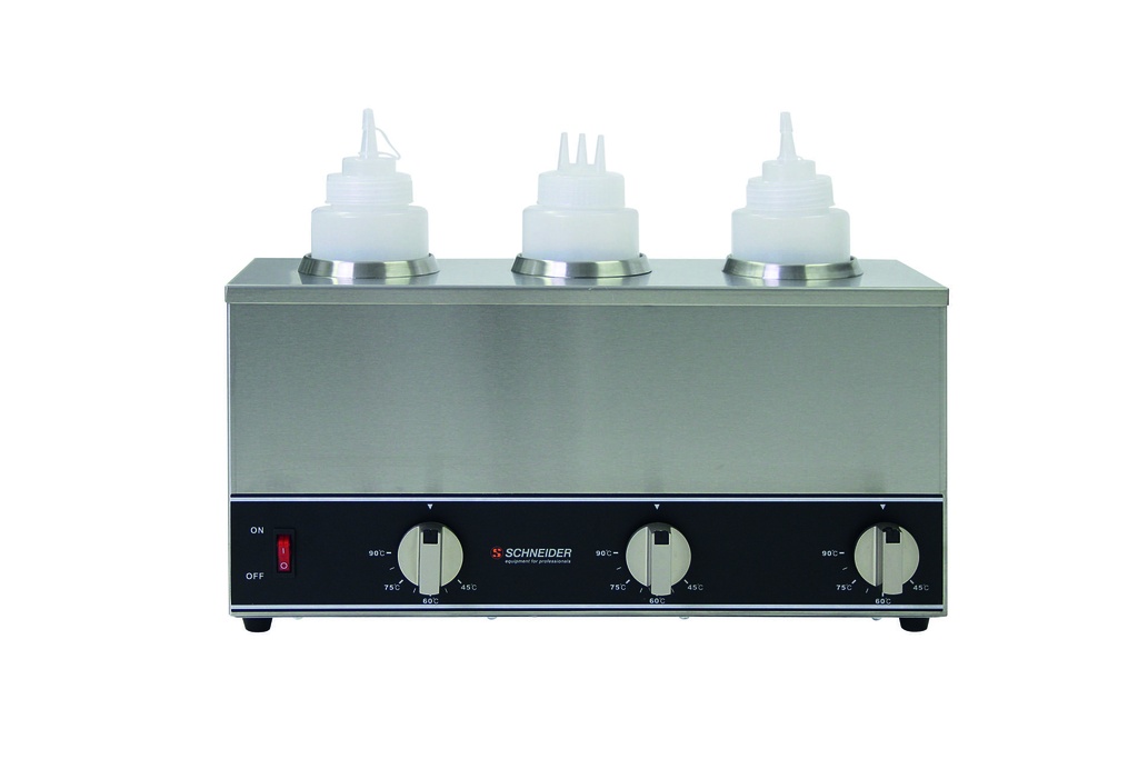 [150635] Flaschenwärmer 3-fach, elektrisch, 445 × 165 × 330 mm