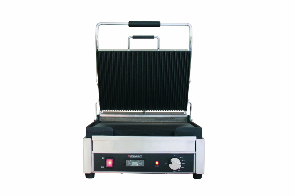 [150930] Kontaktgrill groß, gewellt / glatt, 290 x 380 mm