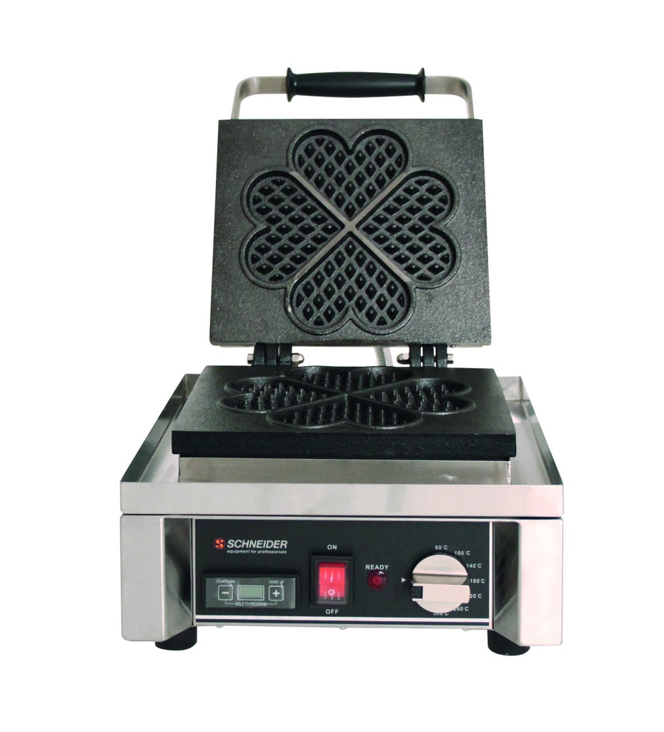 [150710] Waffel-Eisen aus Guss, 4 Stück, 100 mm