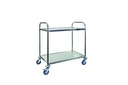 Servierwagen aus Edelstahl, 540 x 920 x 860 mm