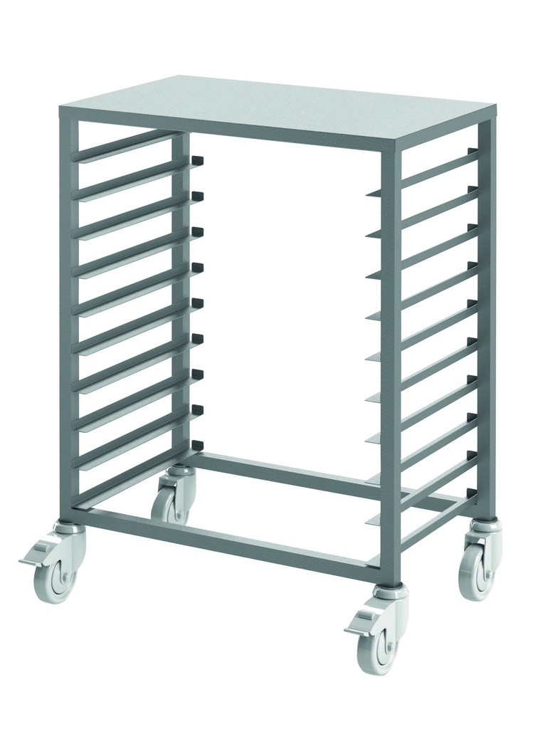 Glasiertisch aus Edelstahl, 460 x 615 x 900 mm