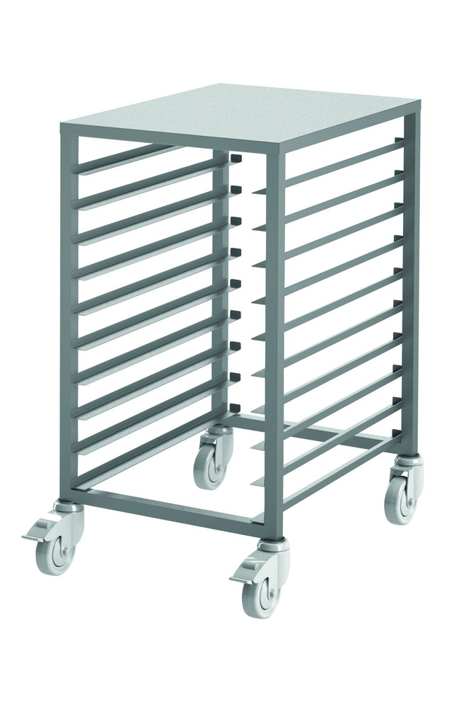 Glasiertisch aus Edelstahl, 663 x 425 x 900 mm