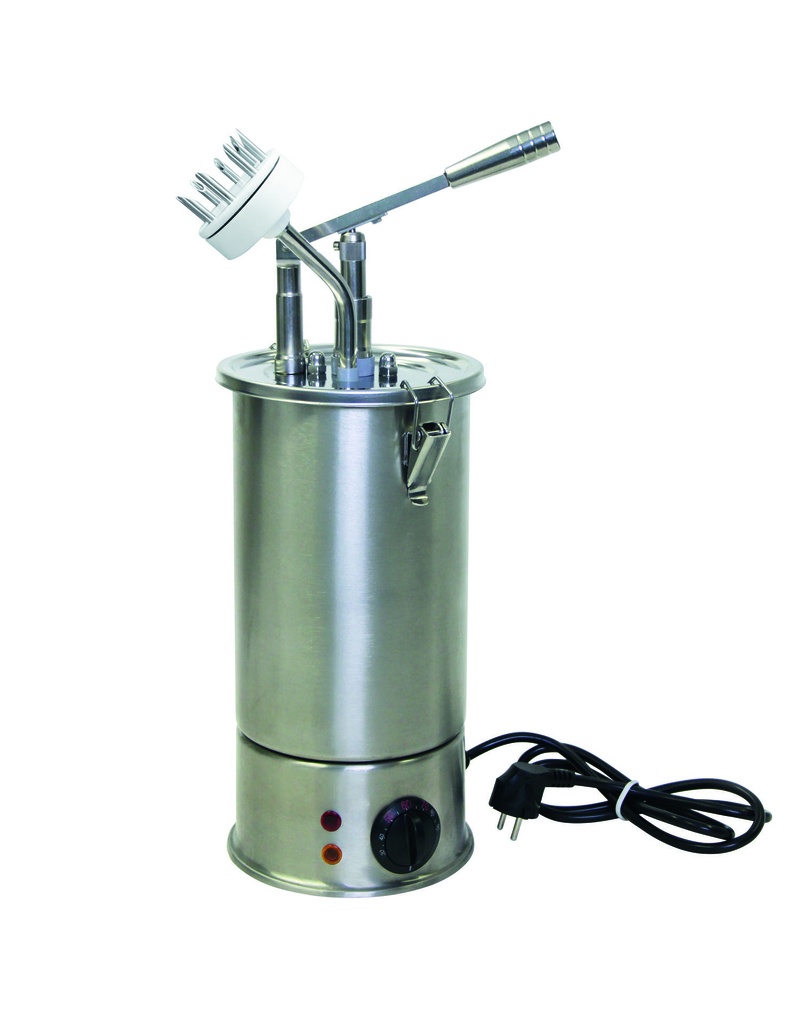 [152260] Hebel Dosierspender aus Edelstahl, Ø 180 mm, 520 mm