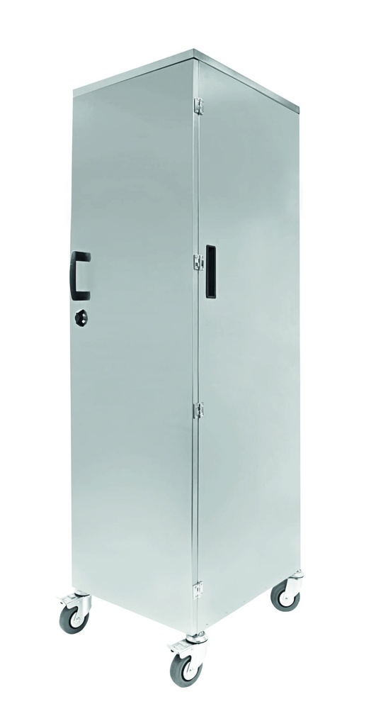 Transportwagen aus Edelstahl, 530 x 320 x 1420 mm