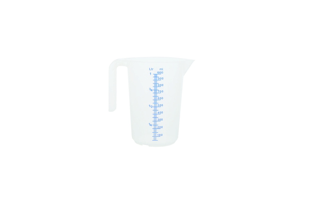 [206012] Meßbecher aus Polypropylen, 1,0 l, natur