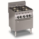 KBS Gas-Herd mit 4 Brennern und Elektro Umluftbackofen