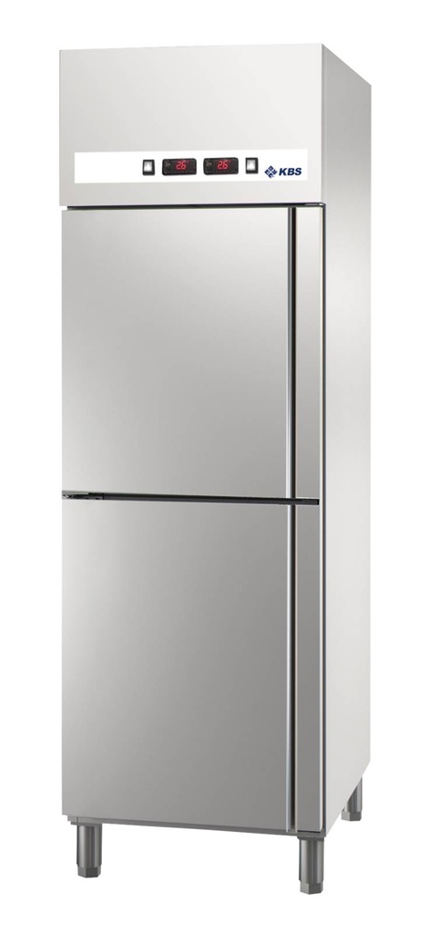 [60521019] KBS Ready KU 707 K-TK-L Edelstahl Kühl-Gefrierkombination  Türanschlag links