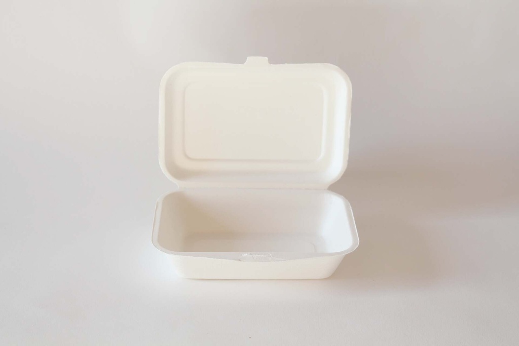 Bagasse Menübox ungeteilt 135x80x60mm Weiß, 1000 Stk.