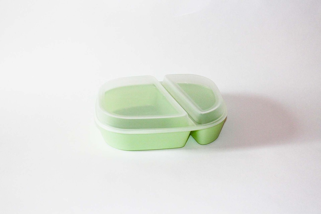 [622679 622685] Menübox 2-geteilt 236x181x47mm mit Deckel / avocadogrün / 48 Stk.