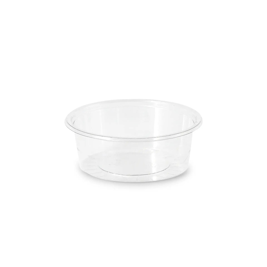 [612838] Dressingbecher PLA Ø70 mm/80 ml – 2.000 Stück ohne Deckel / Transparent / 1000 Stk.