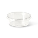 Dressingbecher PLA Ø70mm/60ml – 2.000 Stück mit Deckel PLA / Transparent / 2000 Stk.