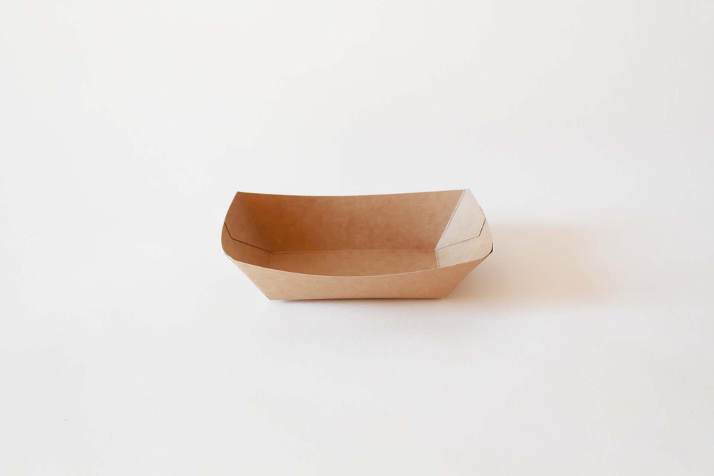 Foodtray S Hartpapier 100x60x40mm Braun 1000 Stk.