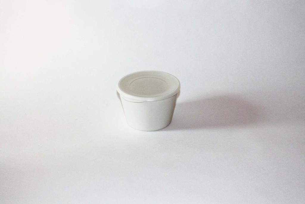 Multi Cup Ø120x80mm/480ml mit Deckel / cremeweiß / 48 Stk.