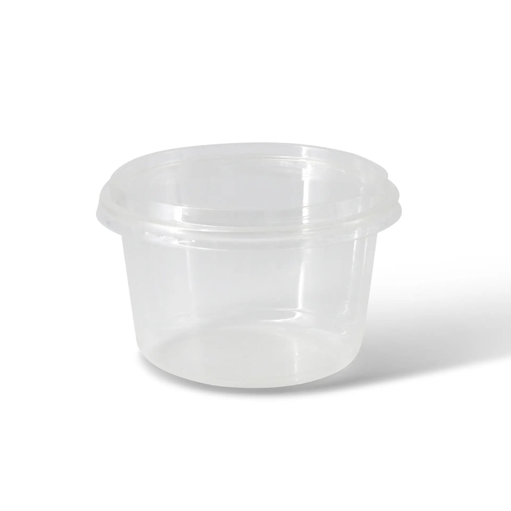 [611836 611626] Deli Becher PLA Ø121mm/500ml – 1000 Stück mit Deckel PLA / Transparent / 1000 Stk.
