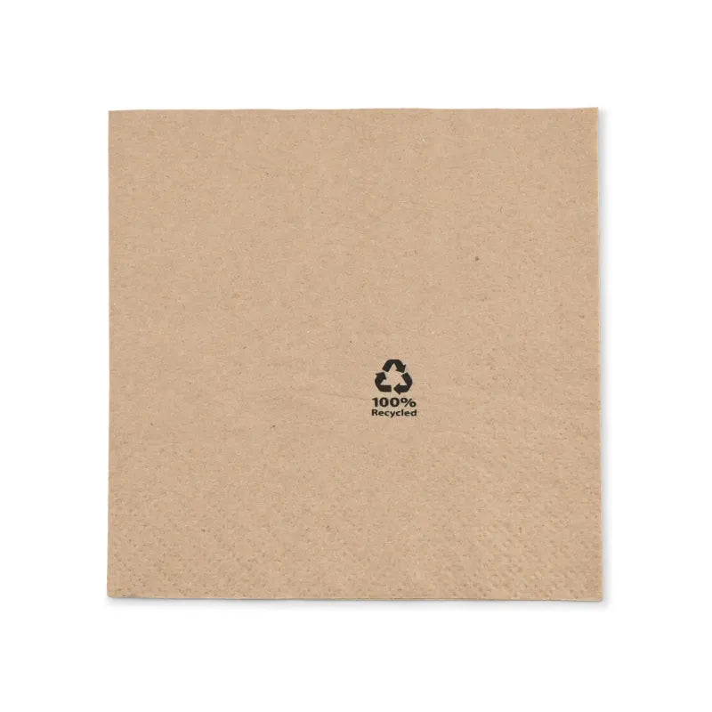 [561370] Servietten 2-lagig 1/4 Falz – 33x33cm Braun, 2000 Stk.