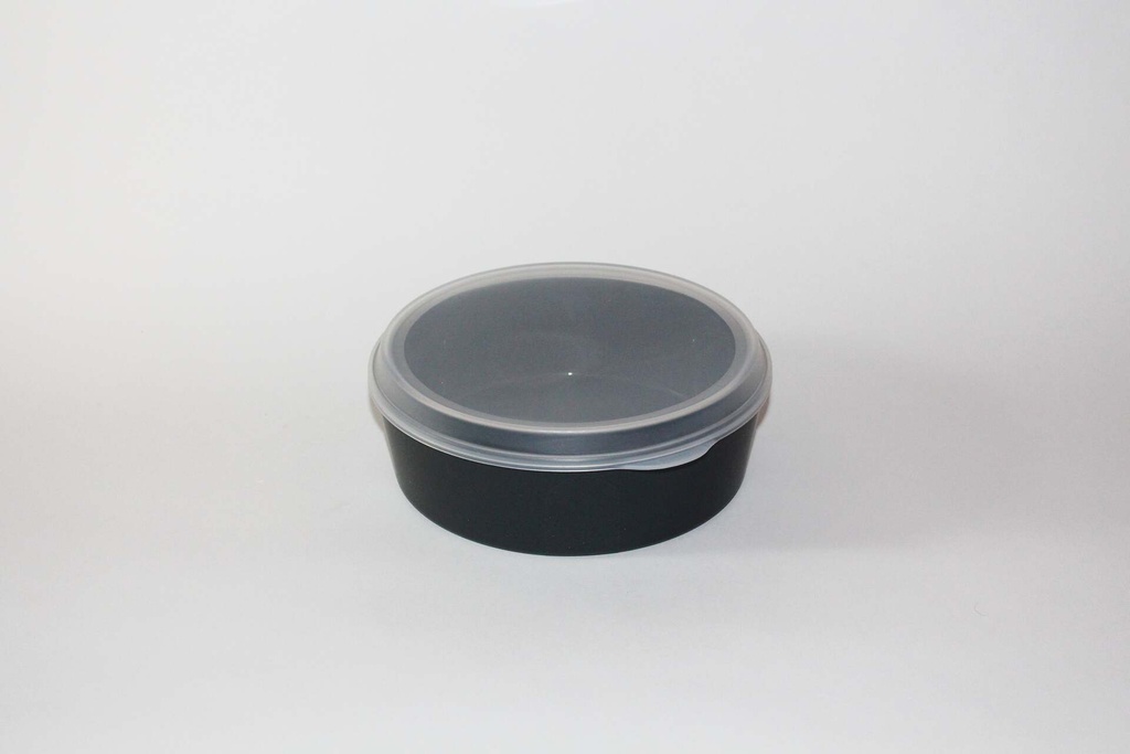 Food Bowl Ø200x60mm/1200ml mit Deckel / schiefergrau / 48 Stk.