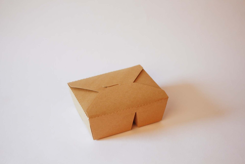 [698070] Bio-Foodcase 2-geteilt – 900ml, 171x140x65mm, 200 Stk.