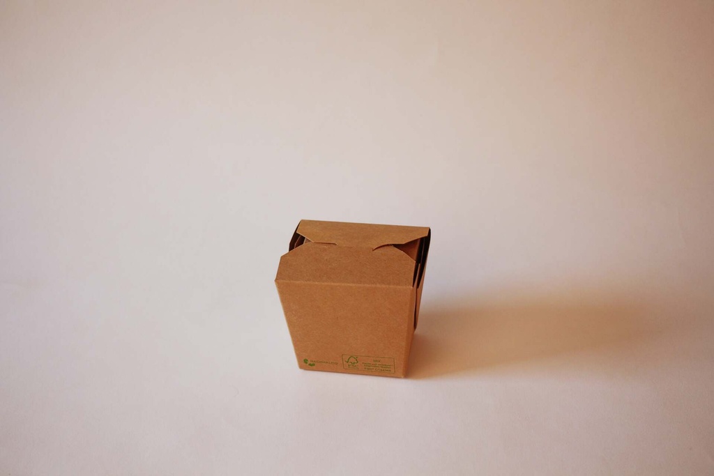 Foodbox eckig 500 ml – 500 Stück, braun