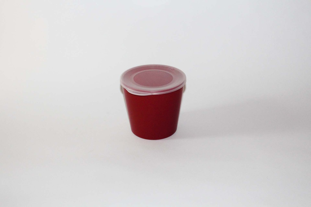 [622662 622663] Multi Cup Ø120x110mm/750ml mit Deckel / granatrot / 48 Stk.