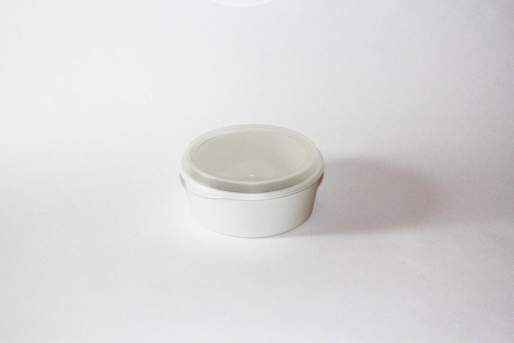 Food Bowl Ø160x60mm/750ml mit Deckel / cremeweiß / 48 Stk.