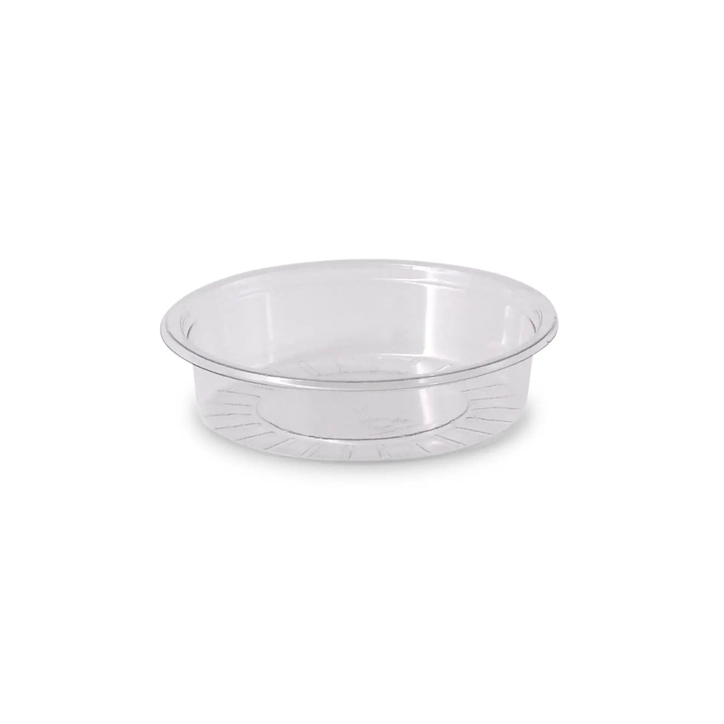 [612837] Dressingbecher rPET Ø75mm/50ml – 1000 Stück ohne Deckel / Transparent / 1000 Stk.