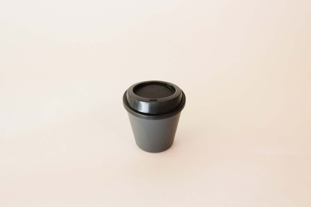 [422649 422656] Becher Ø90x85mm/200ml mit Deckel / schiefergrau / 48 Stk.