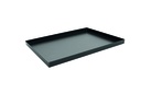 Pizzablech aus Blaustahl, 500 x 350 x 25 mm