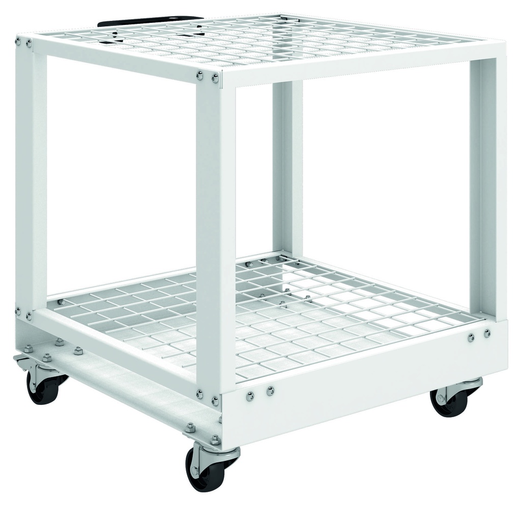 Pizzaschaufel-Trolley aus Stahl pulverbeschichtet, 440 x 440 x 483 mm