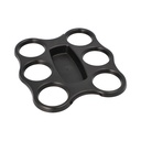 12 x 3 Becher-Trays, PS 22,4 cm x 24,4 cm x 2,4 cm schwarz für 6 Becher
