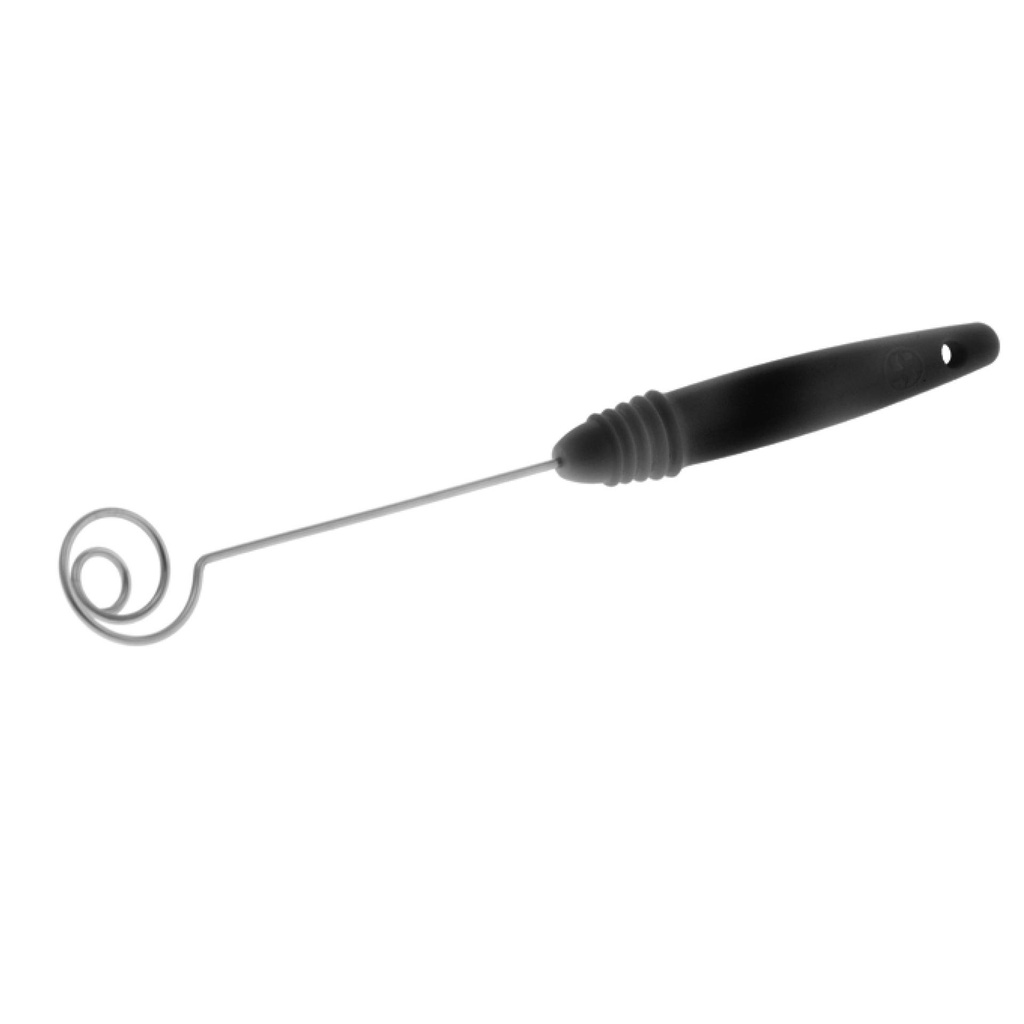 Pralinen-Tunkgabel aus Edelstahl, 190 mm, schwarz