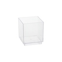 9 x 30 Fingerfood - Schalen, PS eckig 55 ml 4,7 cm x 4,2 cm x 4,2 cm glasklar