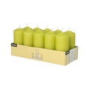 4 x 10 Stumpenkerzen Ø 40 mm · 90 mm kiwi